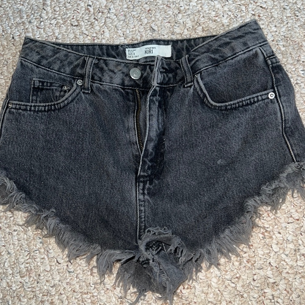 TOPSHOP black Jean shorts